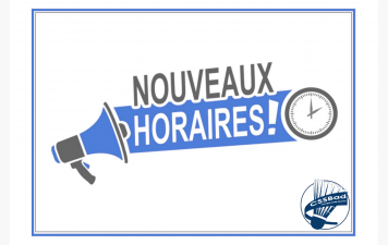 Changement horaires du samedi 🏸